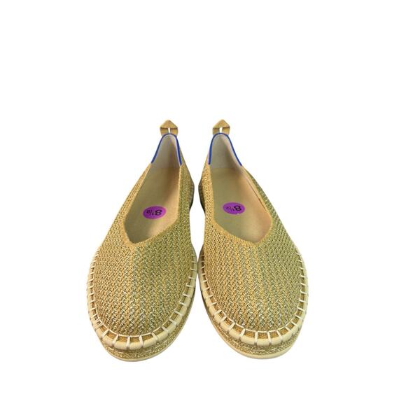 ROTHY'S The Espadrille diamond metallic Ballet Ivory Size 8.5 - Picture 8 of 9